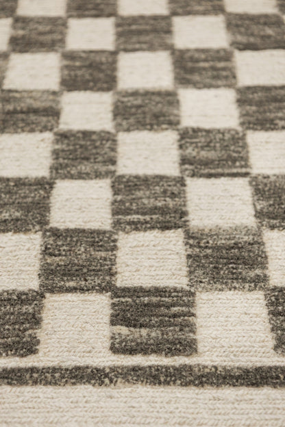 Checkmate Handwoven Contemporary Rug