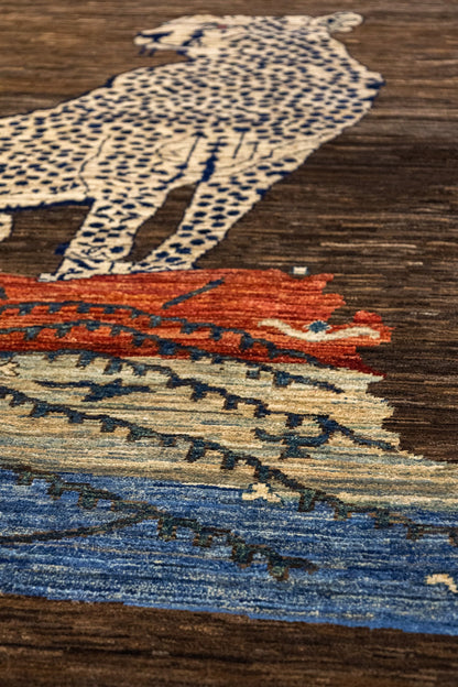 Cheetah Handwoven Contemporary Rug, J86187