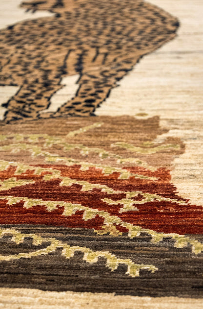 Cheetah Handwoven Contemporary Rug, J86208
