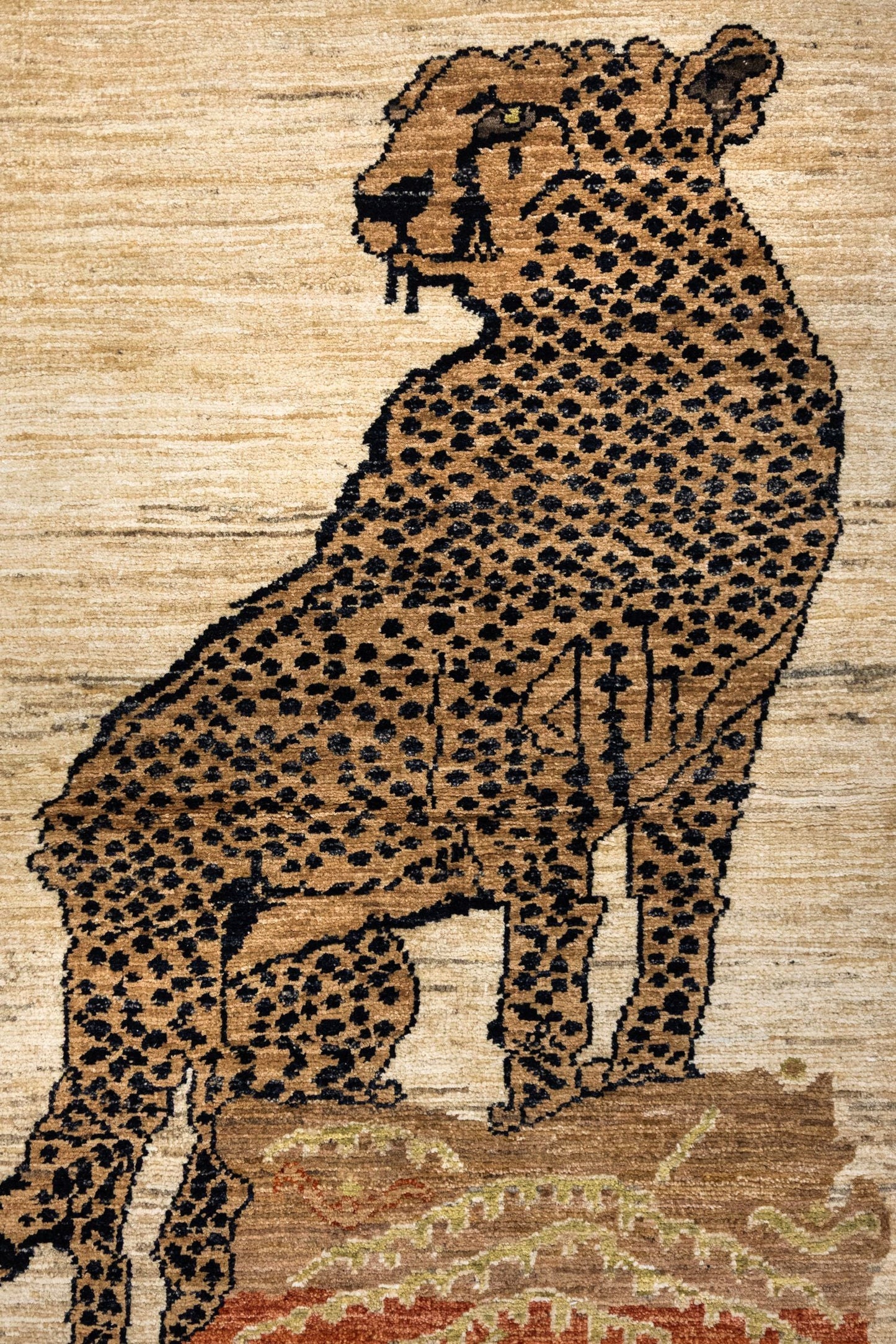 Cheetah Handwoven Contemporary Rug, J86208