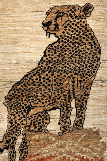 Cheetah Handwoven Contemporary Rug, J86208