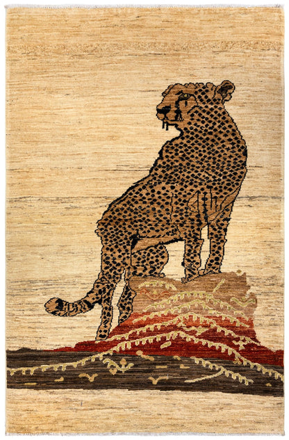 Cheetah Handwoven Contemporary Rug