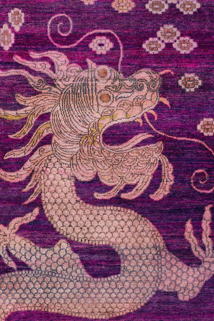 Dragon Handwoven Contemporary Rug, J80560