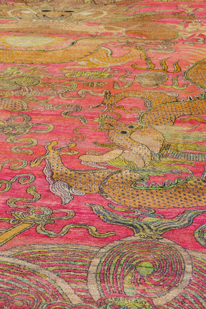 Dragon Handwoven Contemporary Rug, J80598