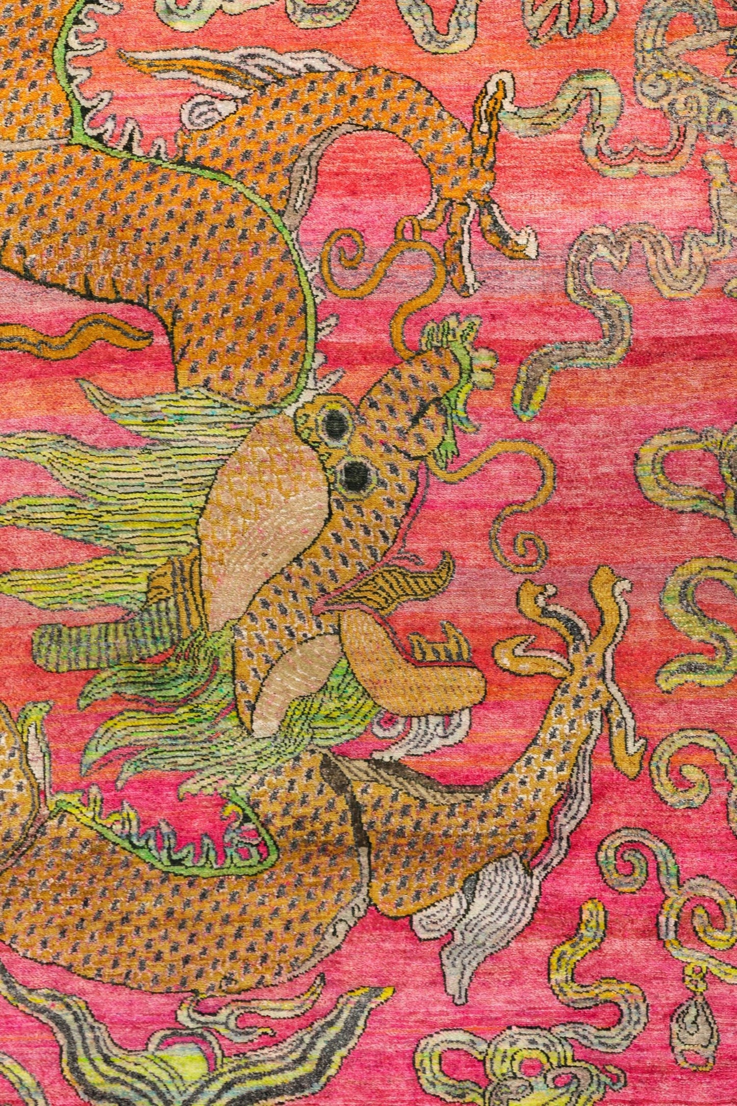 Dragon Handwoven Contemporary Rug, J80598