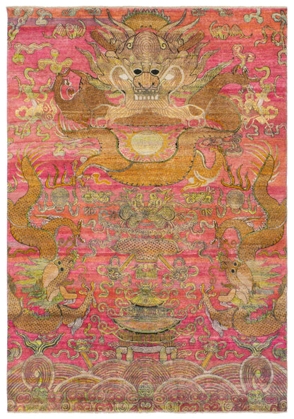 Dragon Handwoven Contemporary Rug