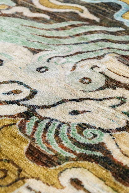 Dragon Handwoven Contemporary Rug, J88440