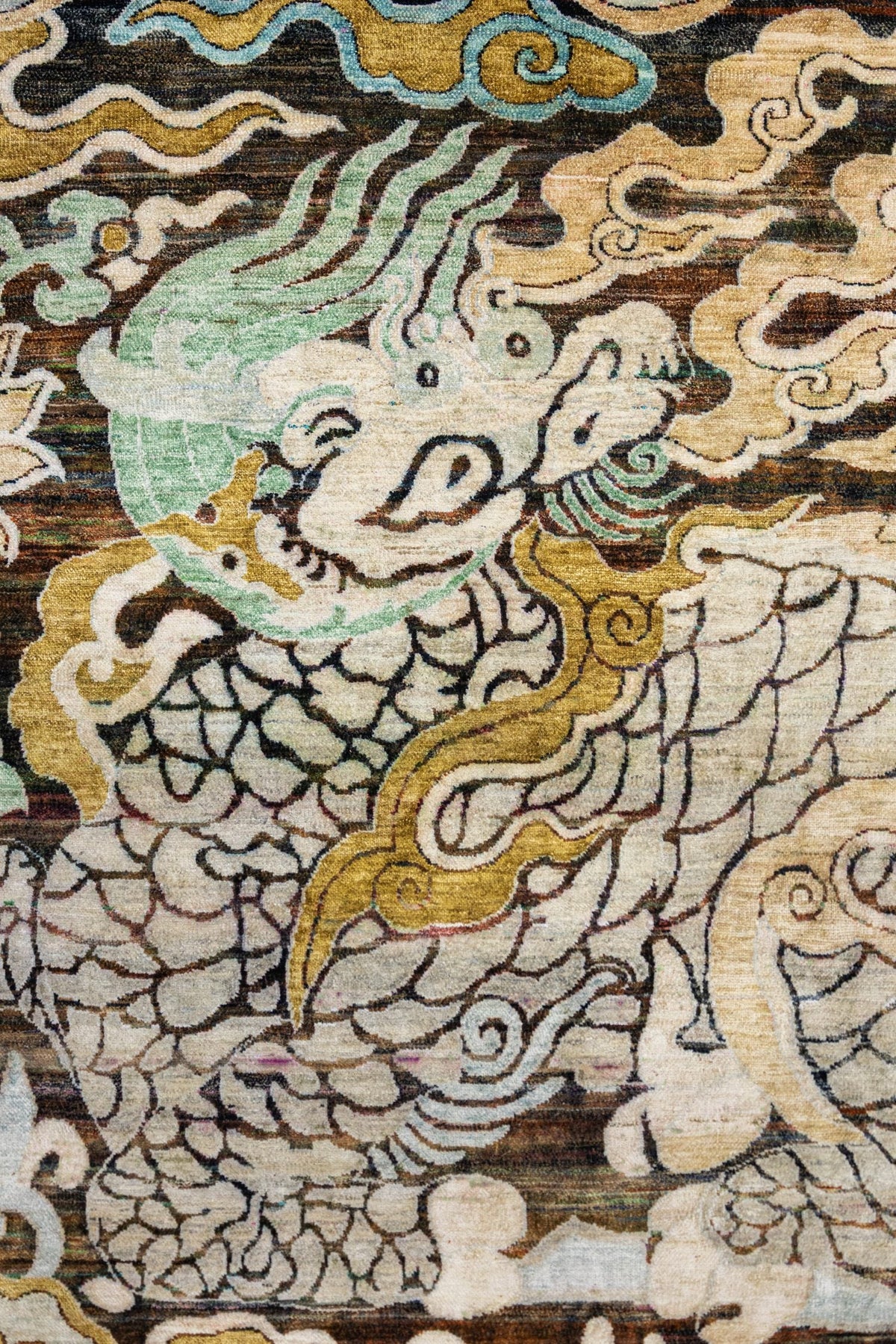 Dragon Handwoven Contemporary Rug, J88440