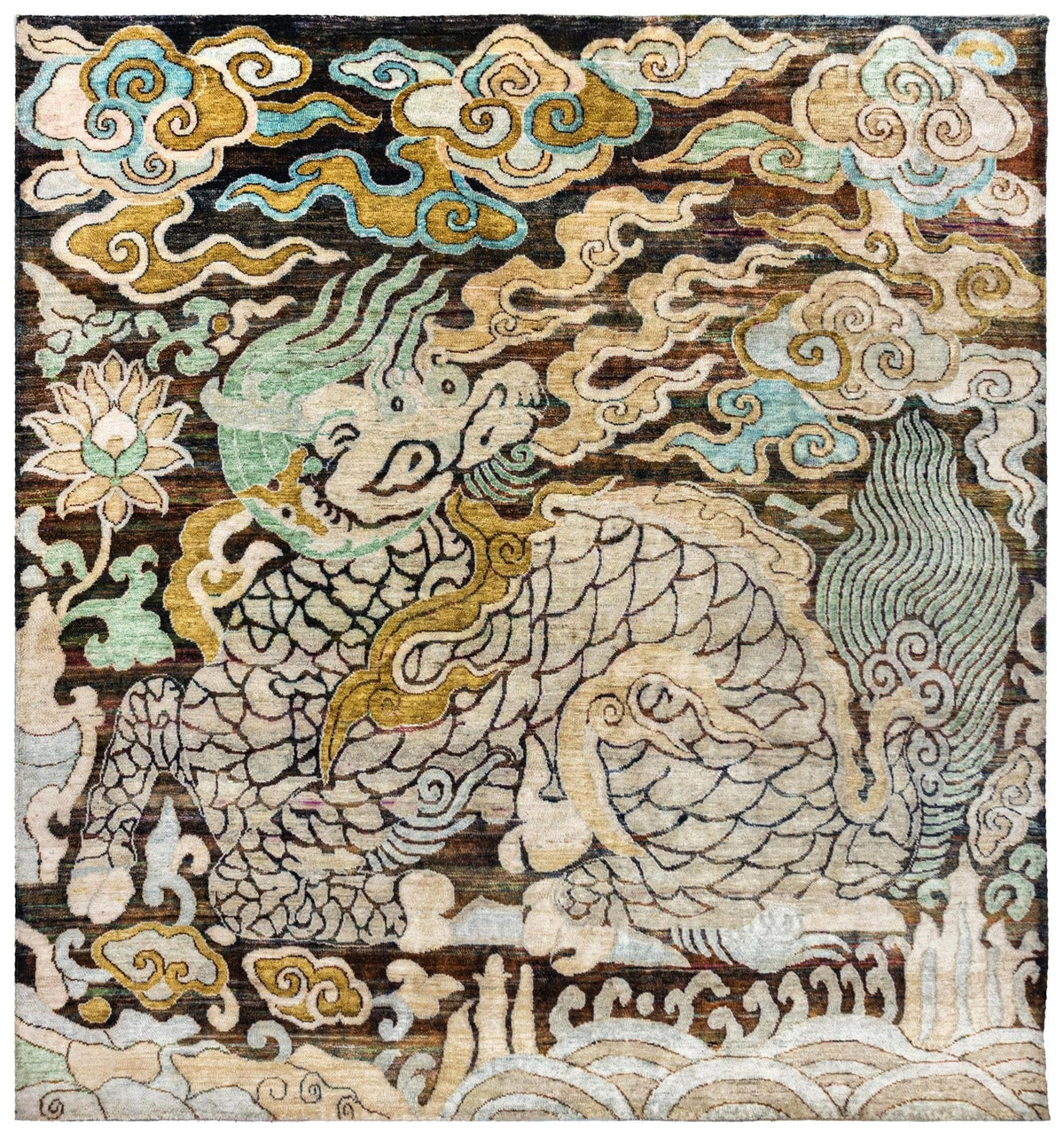 Dragon Handwoven Contemporary Rug