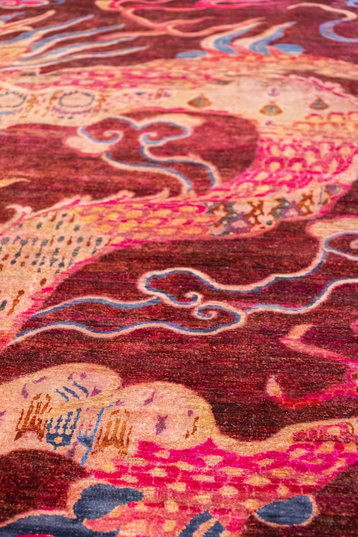 Dragon Handwoven Contemporary Rug, J88441