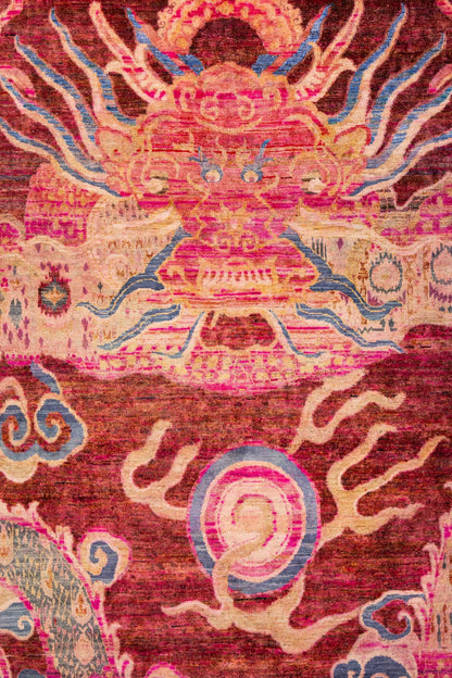 Dragon Handwoven Contemporary Rug, J88441