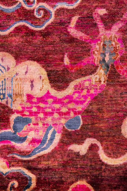 Dragon Handwoven Contemporary Rug, J88441