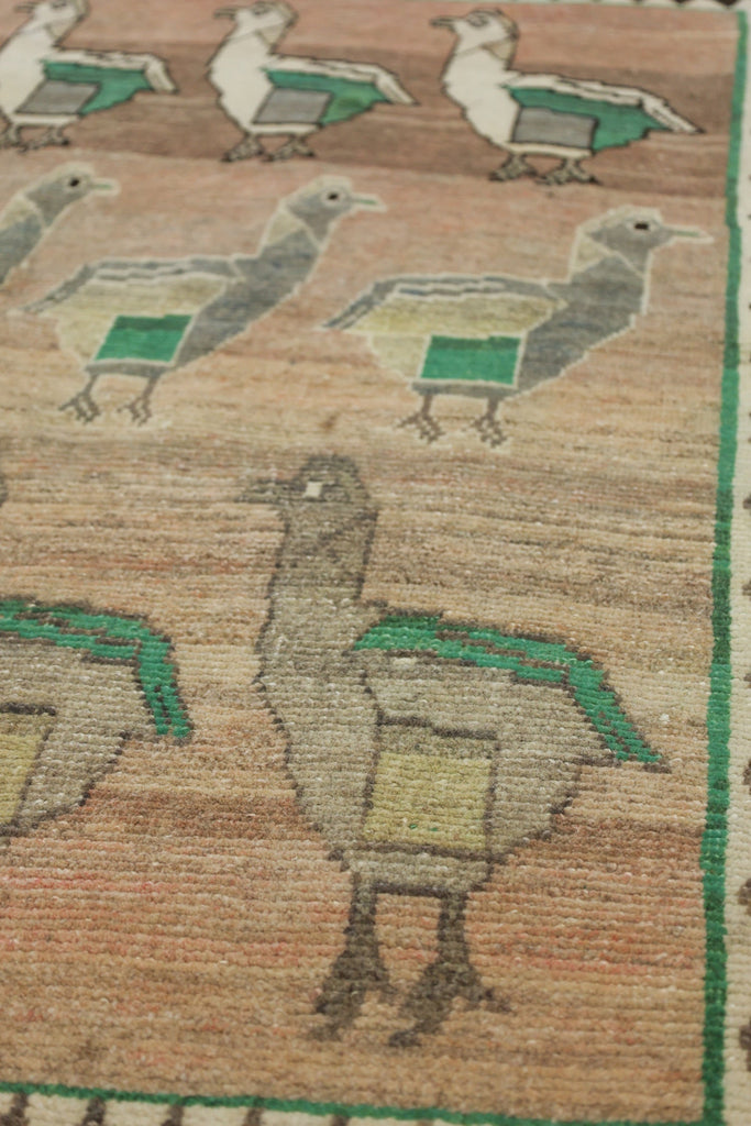 Vintage Ducks Handwoven Contemporary Rug | Landry & Arcari