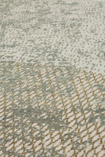Erased Sine Wave Handwoven Contemporary Rug, J80011