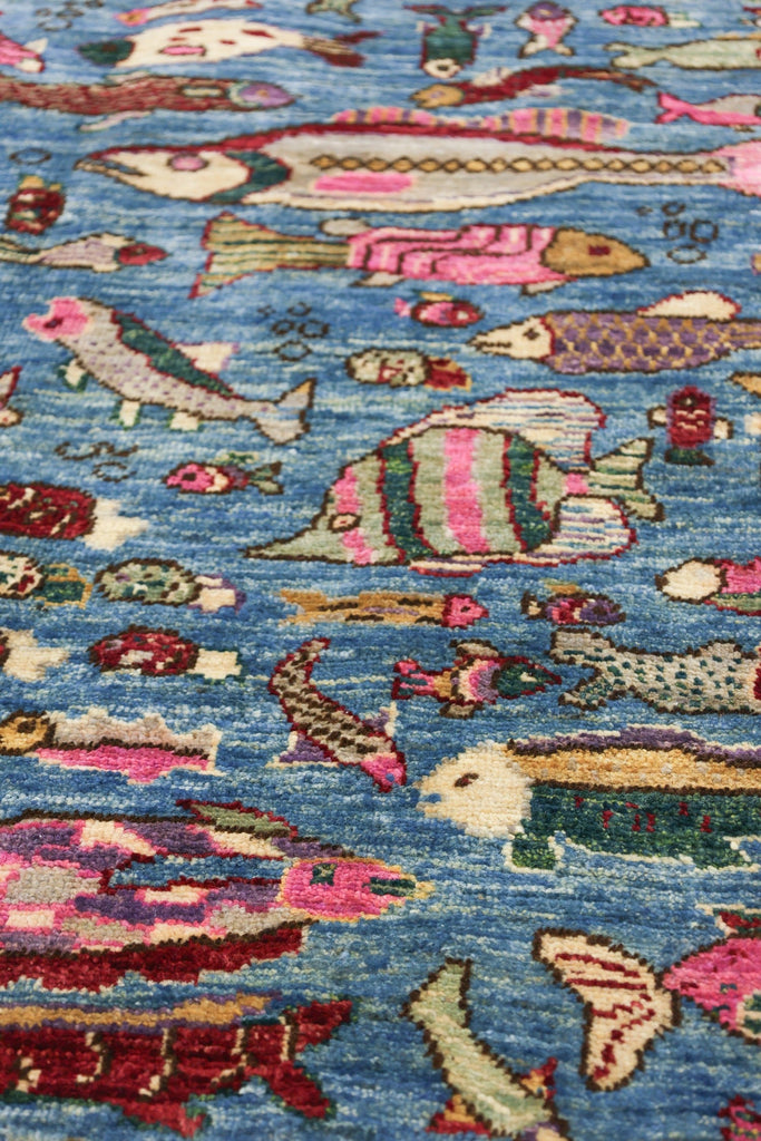 Fish Handwoven Contemporary Rug | Landry & Arcari