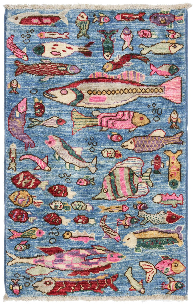Fish Handwoven Contemporary Rug | Landry & Arcari
