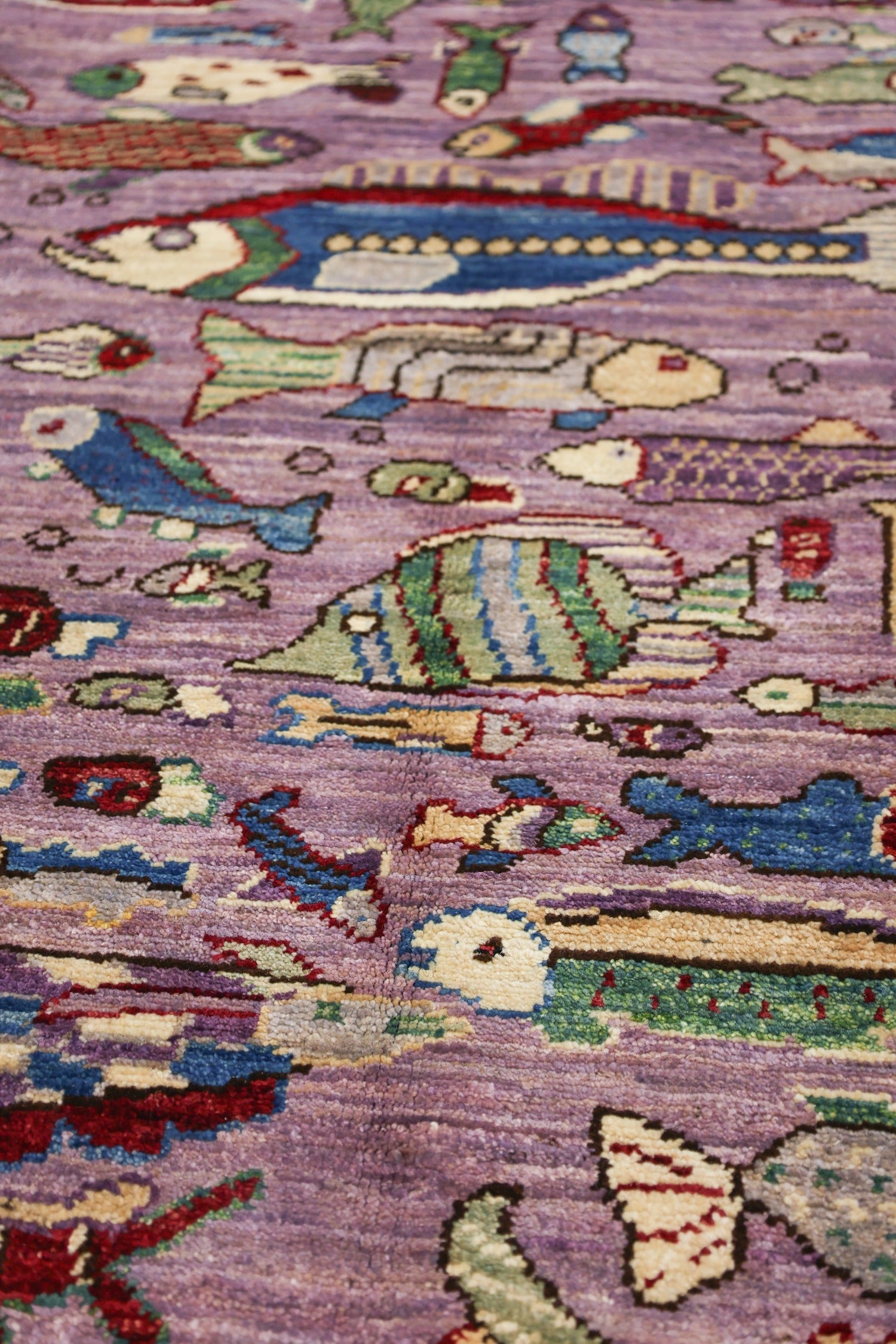 Fish Handwoven Contemporary Rug, J75609