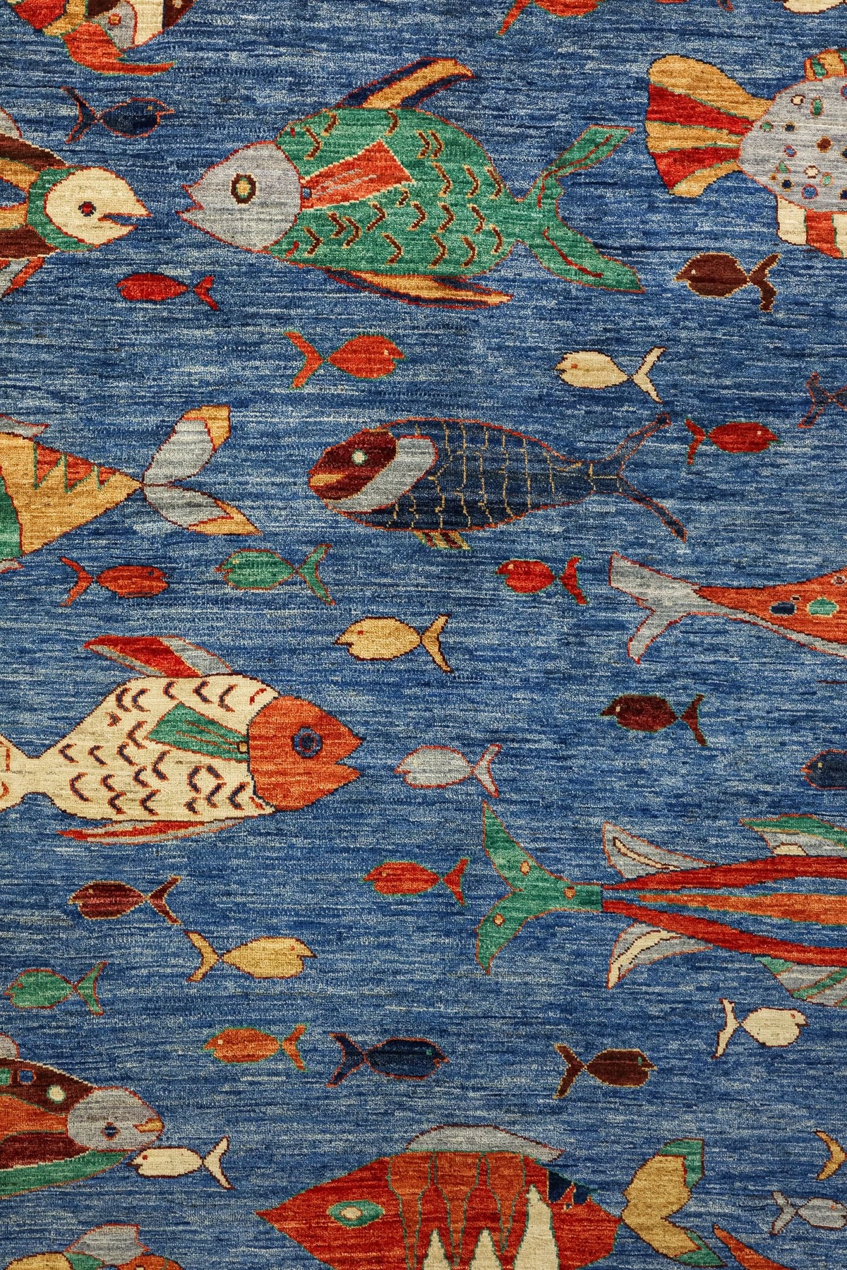 Fish Handwoven Contemporary Rug, J81014