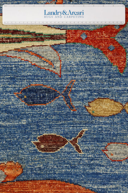 Fish Handwoven Contemporary Rug, J81014