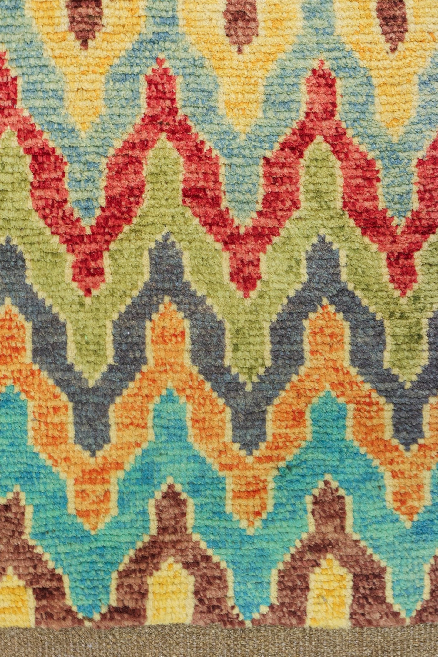 Flame Stitch Handwoven Contemporary Rug, J79491