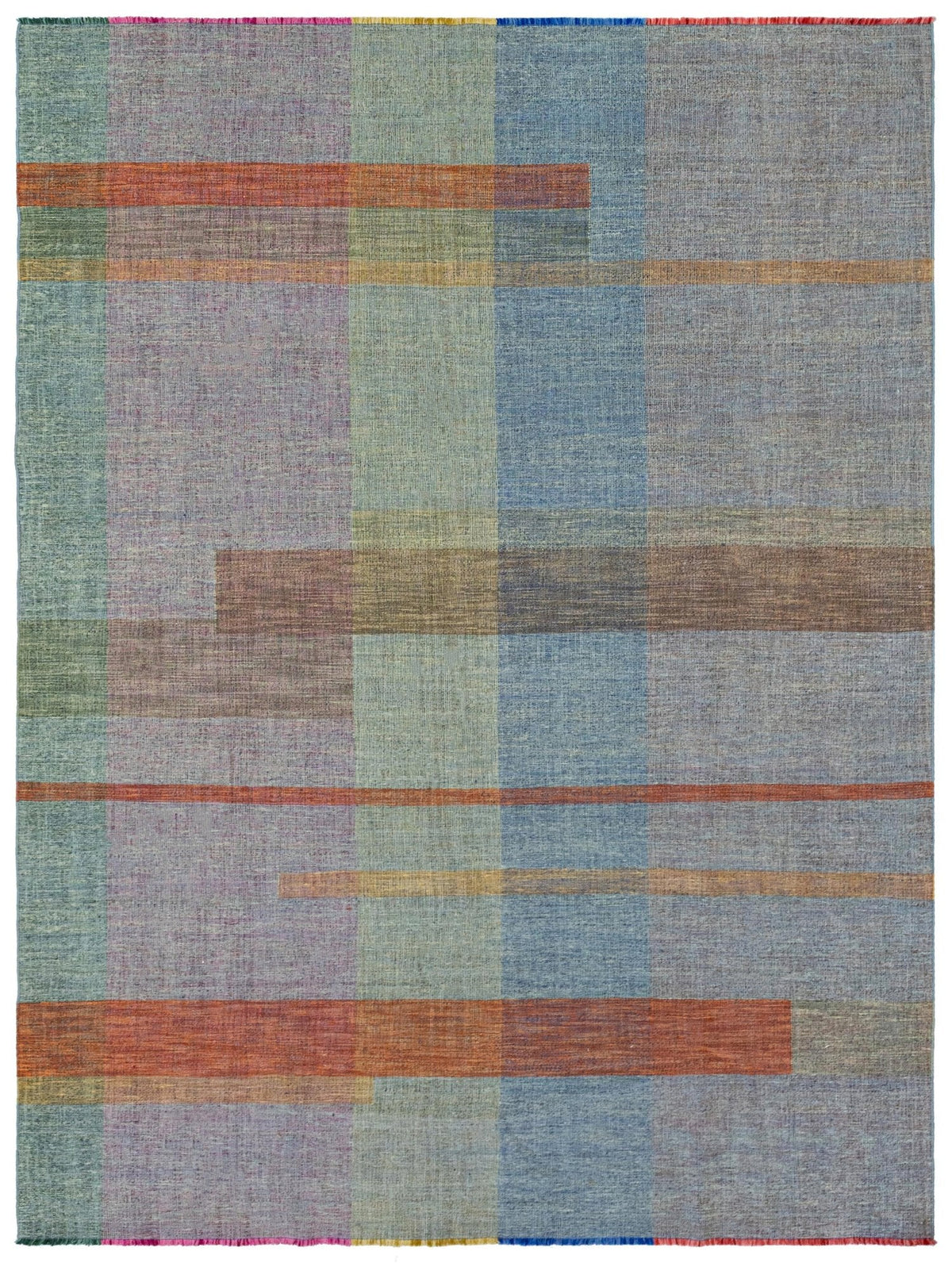 Flat Madras Handwoven Contemporary Rug