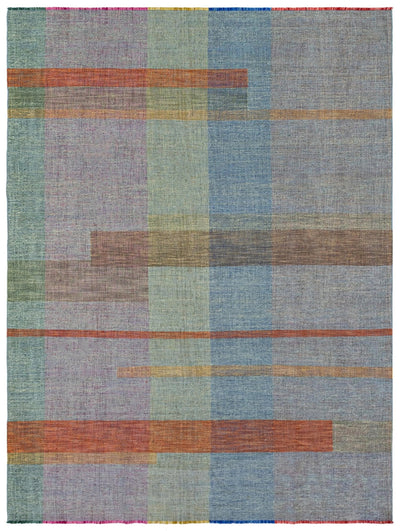 Flat Madras Handwoven Contemporary Rug