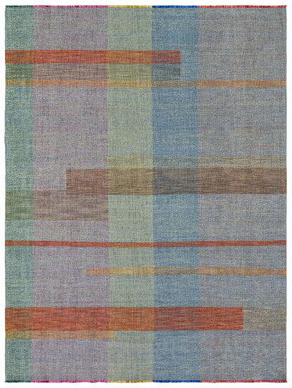 Flat Madras Handwoven Contemporary Rug
