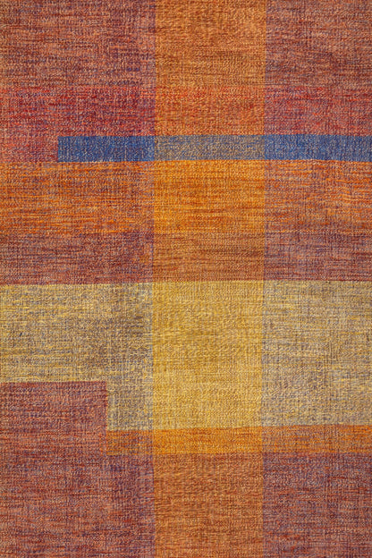 Flat Madras Handwoven Contemporary Rug, J89100
