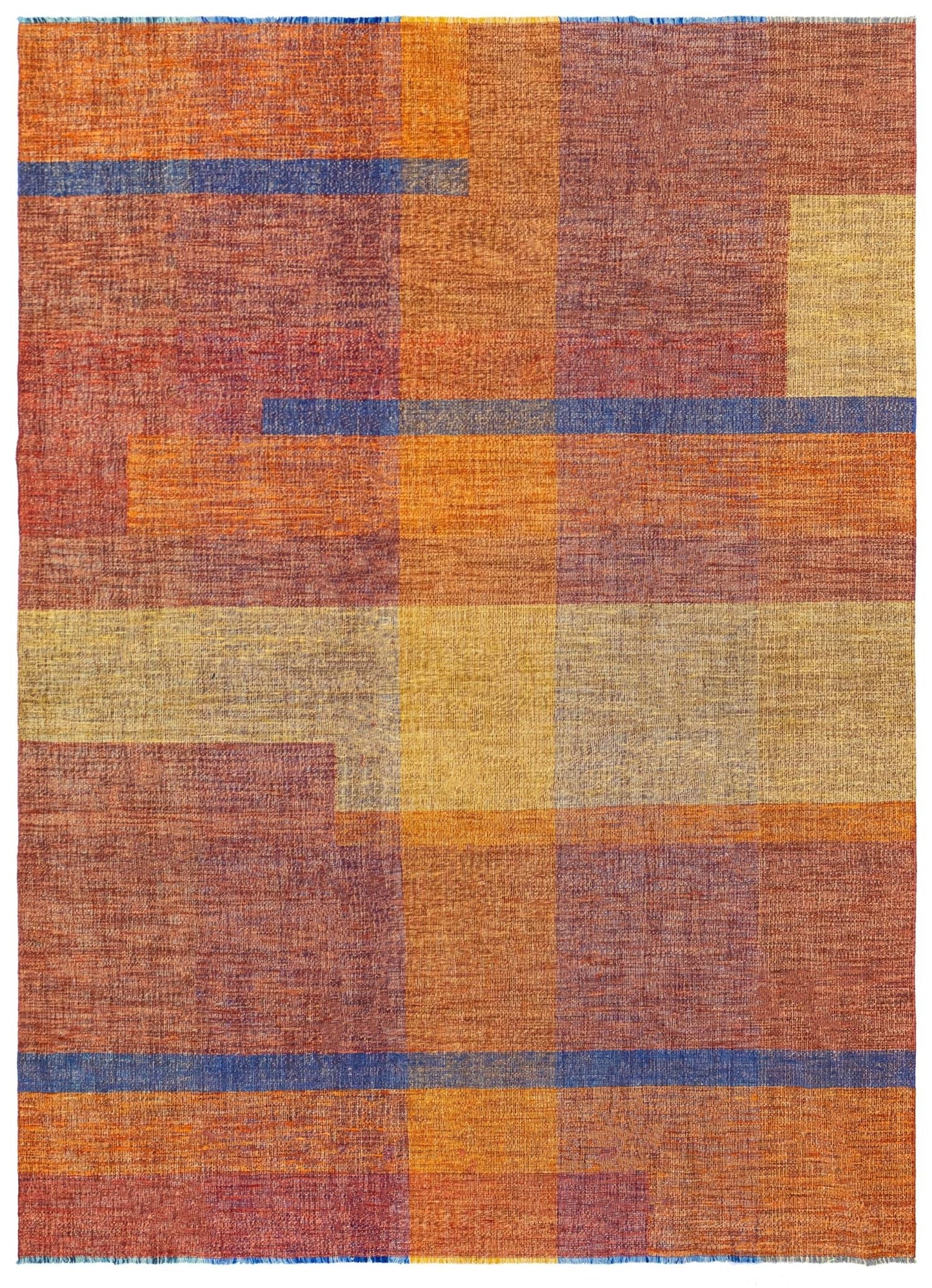 Flat Madras Handwoven Contemporary Rug