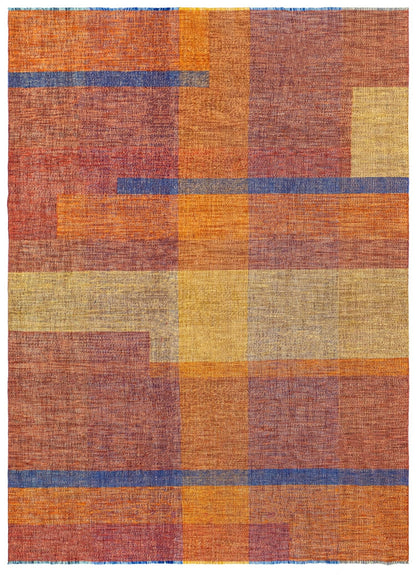 Flat Madras Handwoven Contemporary Rug