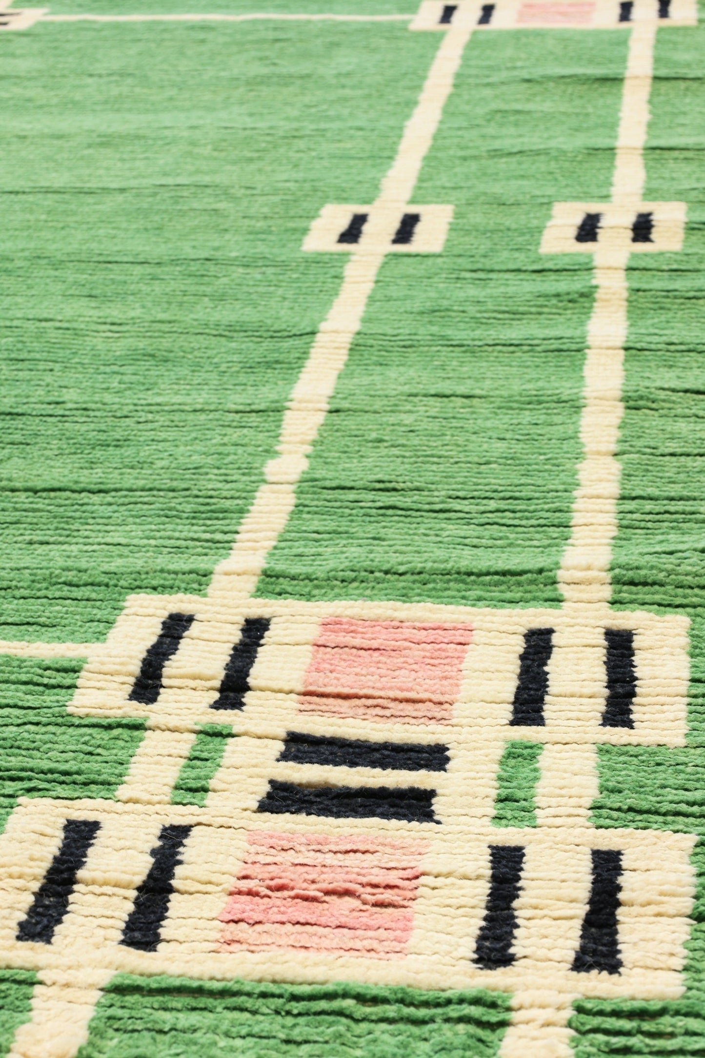 Frank Lloyd Wright Handwoven Contemporary Rug, J80665