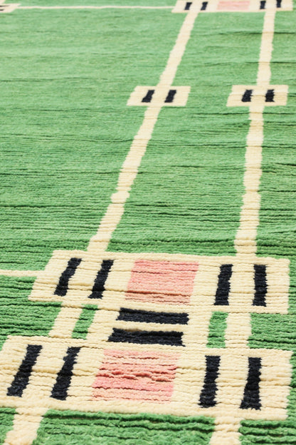 Frank Lloyd Wright Handwoven Contemporary Rug, J80665