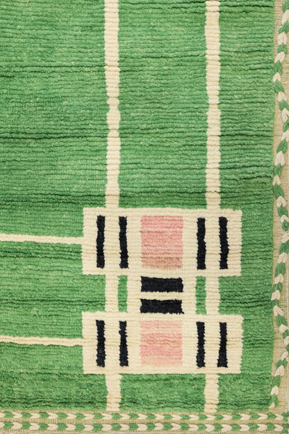 Frank Lloyd Wright Handwoven Contemporary Rug, J80665