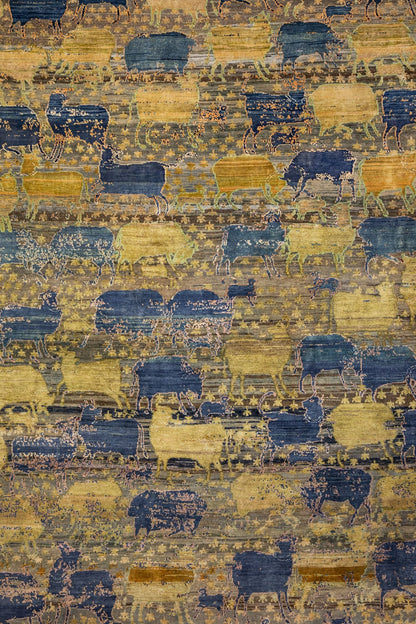 Gau Mata Handwoven Contemporary Rug, J88451
