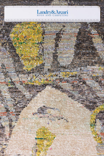 Hindi Art Handwoven Contemporary Rug, J80573