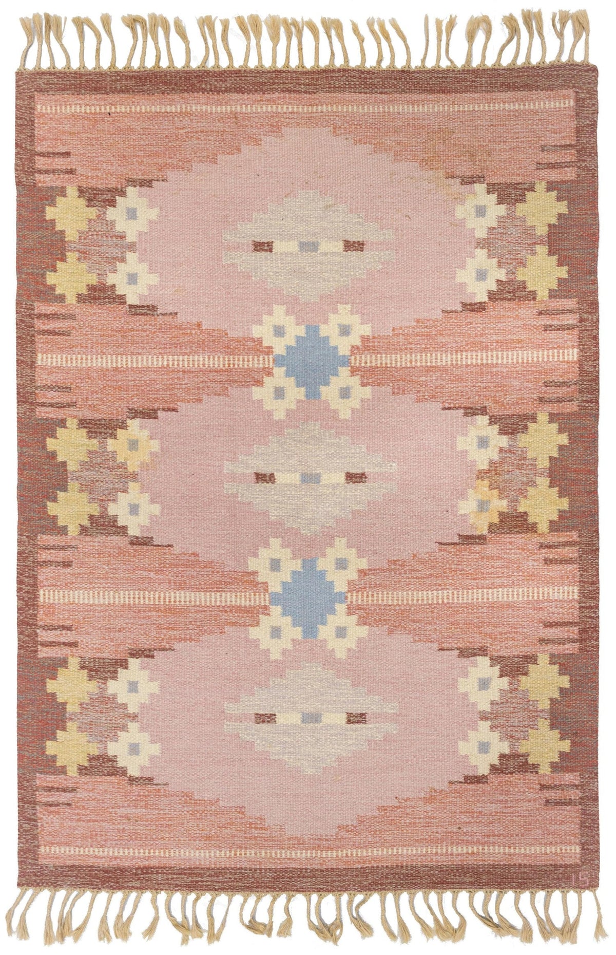 Vintage Ingegerd Silow Handwoven Contemporary Rug