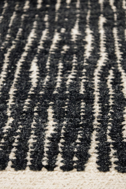 Ink Drift Handwoven Contemporary Rug