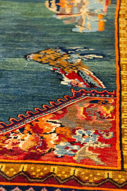 Antique Karabagh Handwoven Contemporary Rug, J87318