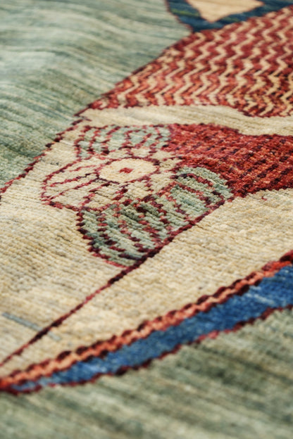 Large Fish Handwoven Contemporary Rug, J80294