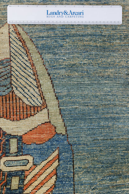 Large Fish Handwoven Contemporary Rug, J80295