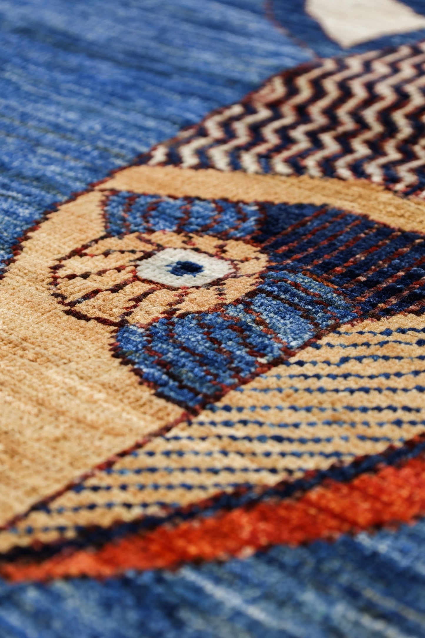 Large Fish Handwoven Contemporary Rug, J80296