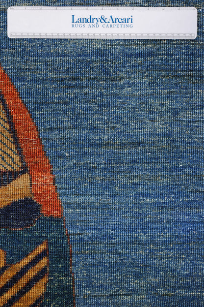 Large Fish Handwoven Contemporary Rug, J80296