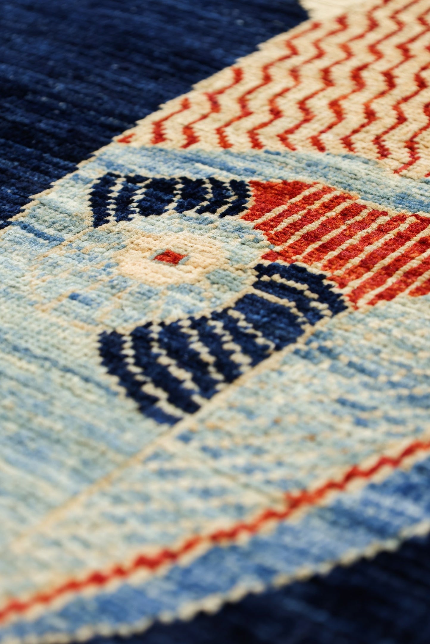 Large Fish Handwoven Contemporary Rug, J80297