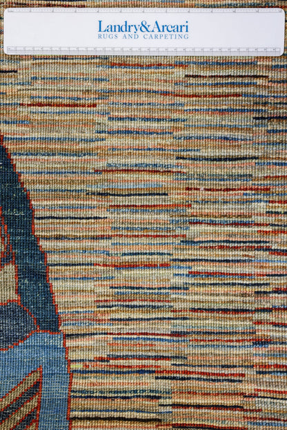 Large Fish Handwoven Contemporary Rug, J80298