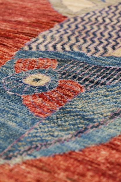 Large Fish Handwoven Contemporary Rug, J80300