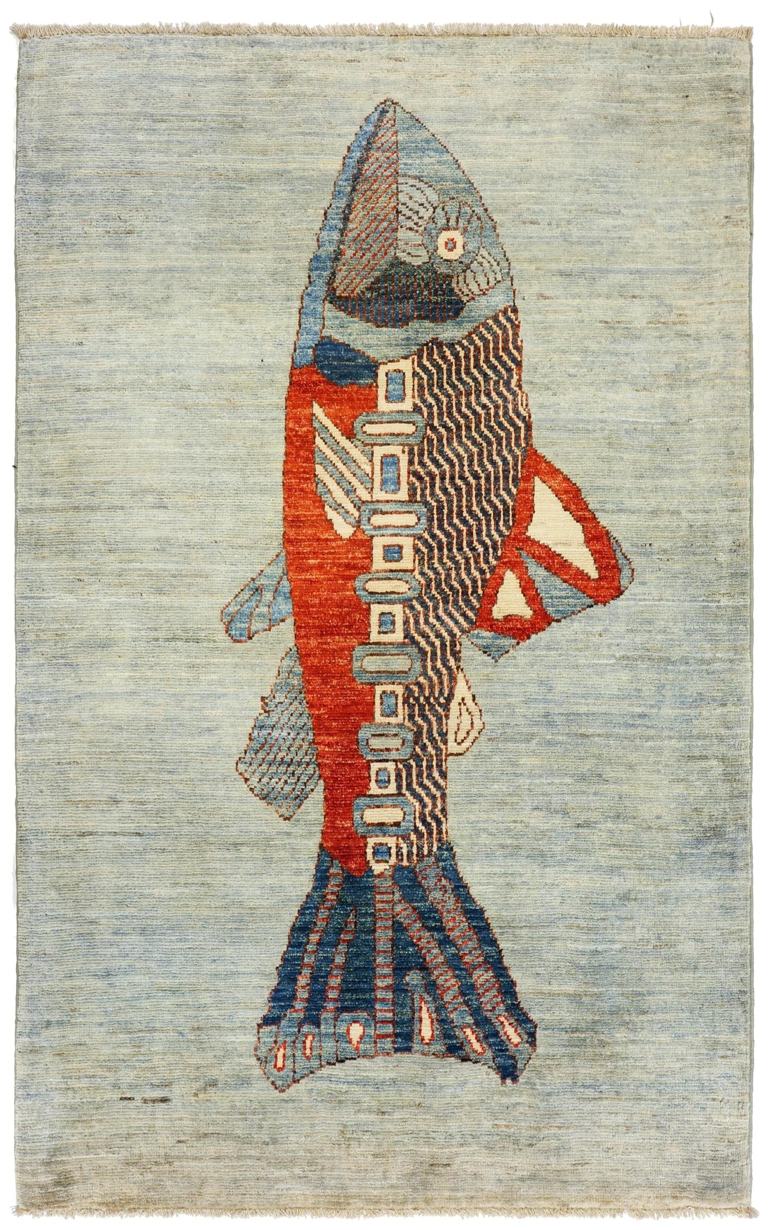 Large Fis Rug Large Fish Handwoven Contemporary Rug | Landry & Arcari – Landry ...