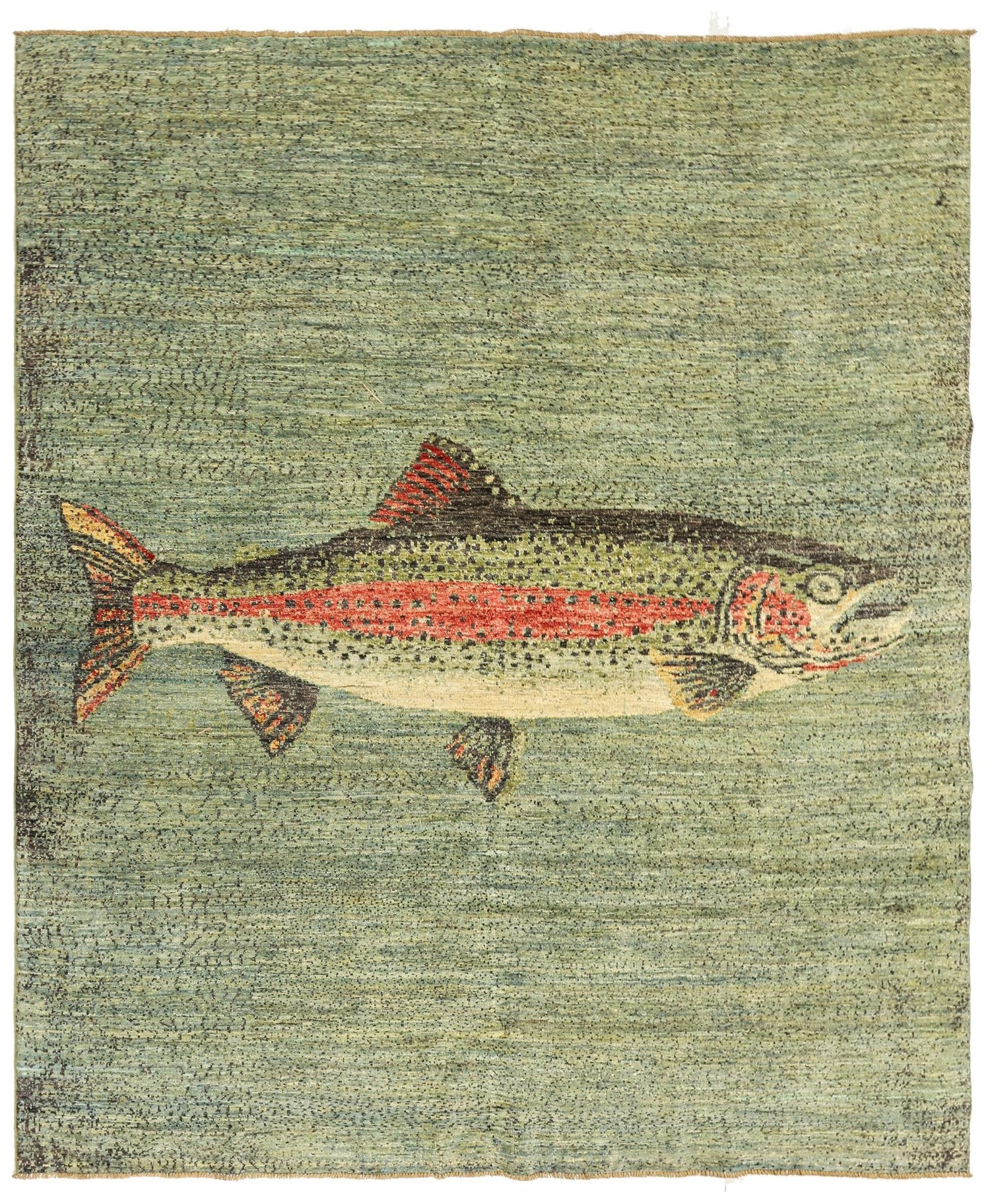 Large Fis Rug Large Fish Handwoven Contemporary Rug | Landry & Arcari – Landry ...