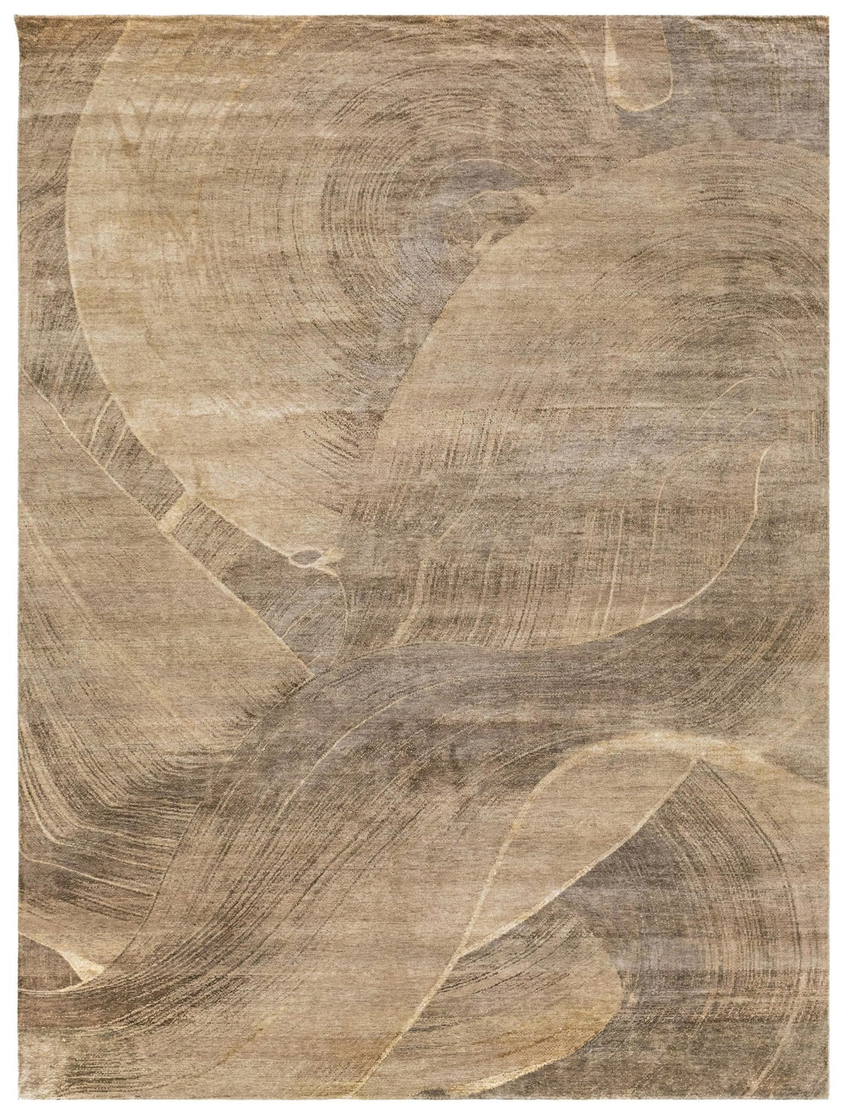 Latte Art Handwoven Contemporary Rug