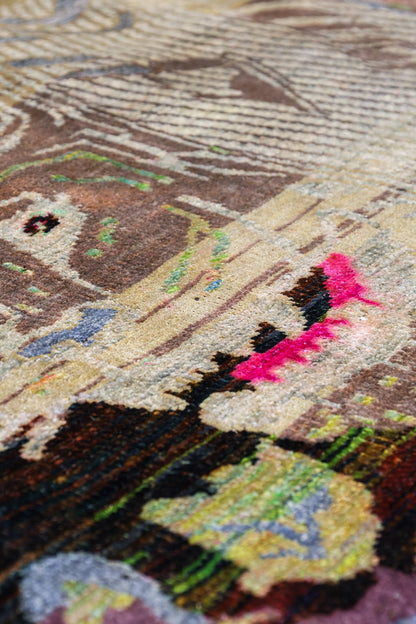 Lion Handwoven Contemporary Rug, J80557
