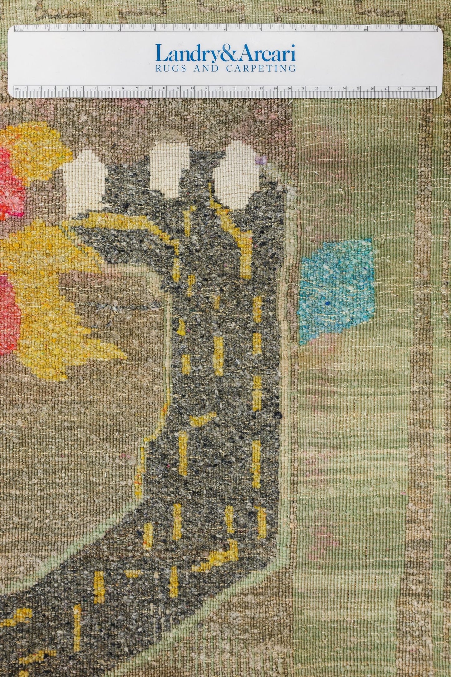 Lion Handwoven Contemporary Rug, J80599